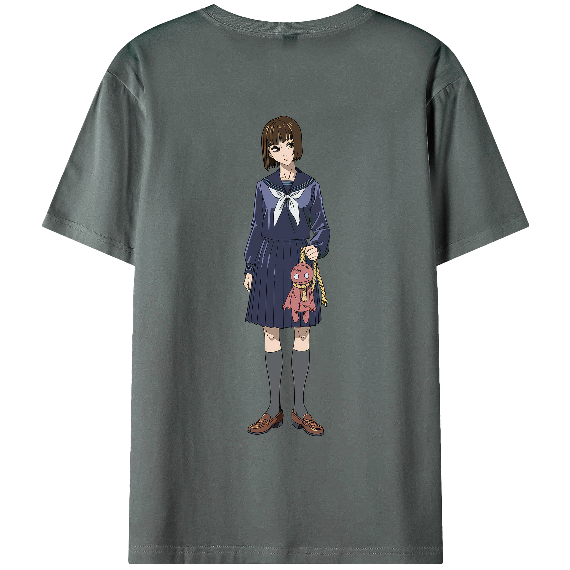 （画像用） 呪術廻戦 Jujutsu Kaisen 綿100％ メンズ半袖Tシャツ（バックプリント） 通気性